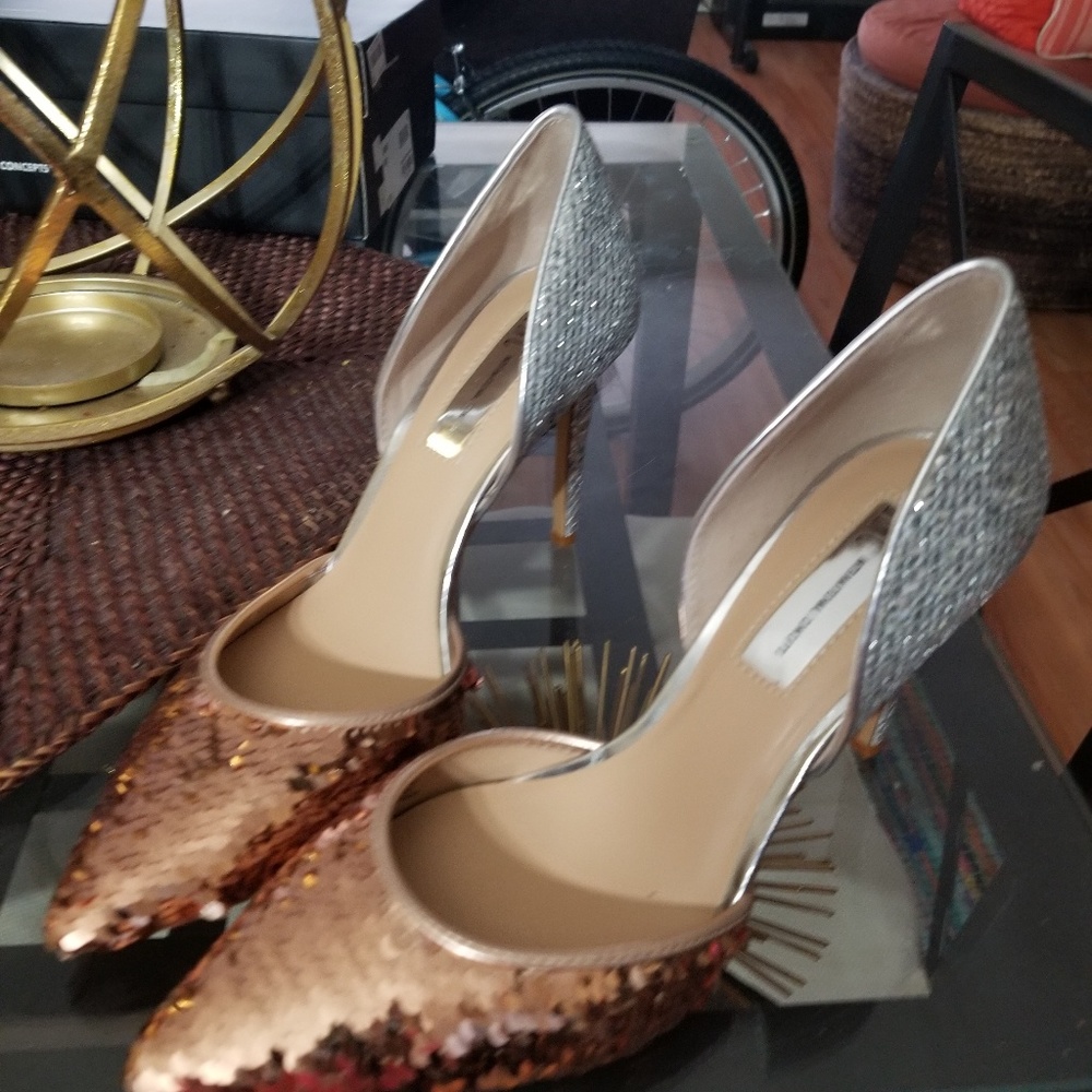 Shoes Glitter Gold & Silver Sequin♡